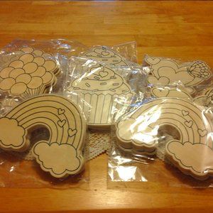 Thin Cut Outs - 53 pieces - Class crafts projects, art, teacher resources